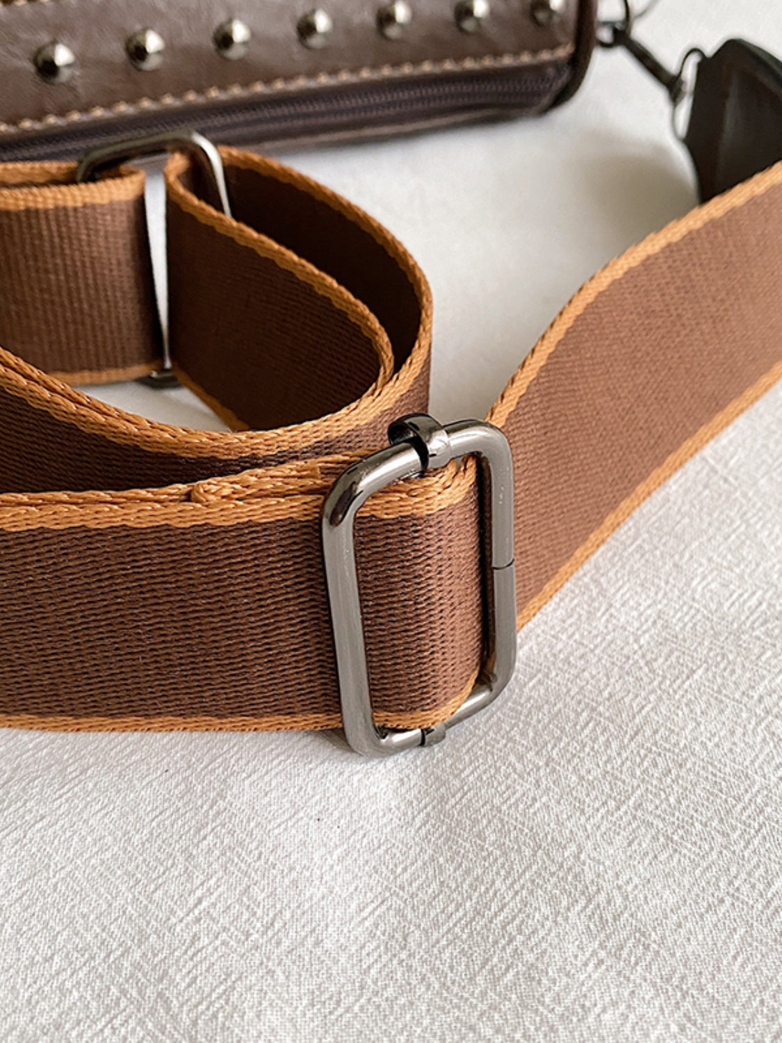 PU Leather Fringe Studded Crossbody Bag - Luminous Bear Shop