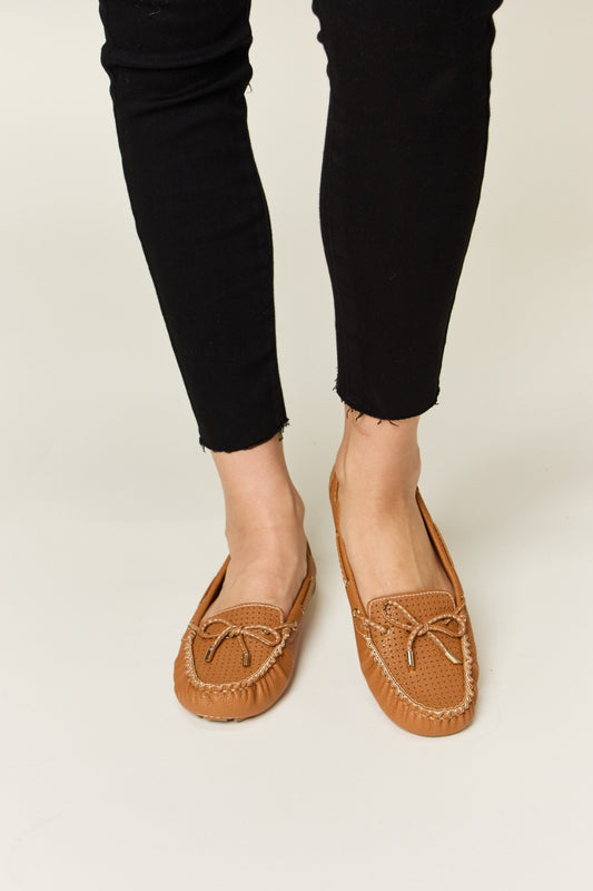 Forever Link Bow Decor Flat Loafers - Luminous Bear Shop
