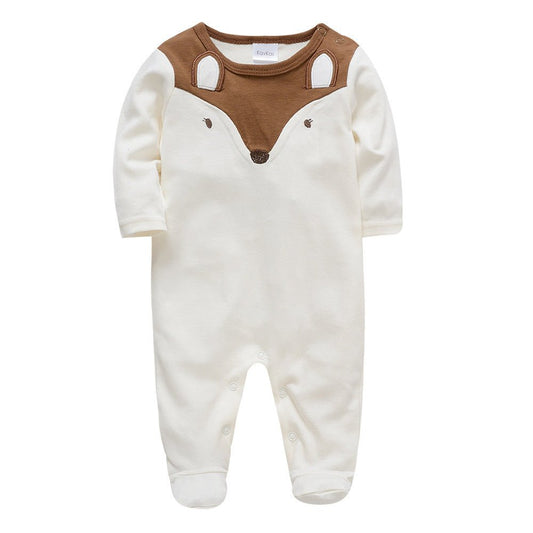 baby Fall long sleeve cartoon newborn clothes Baby onesie - Luminous Bear