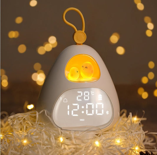 Bird's Nest Time Clock Alarm Clock Night Light APP Alarm Clock Sleep Clock Children's Learning Clock - Luminous Bear