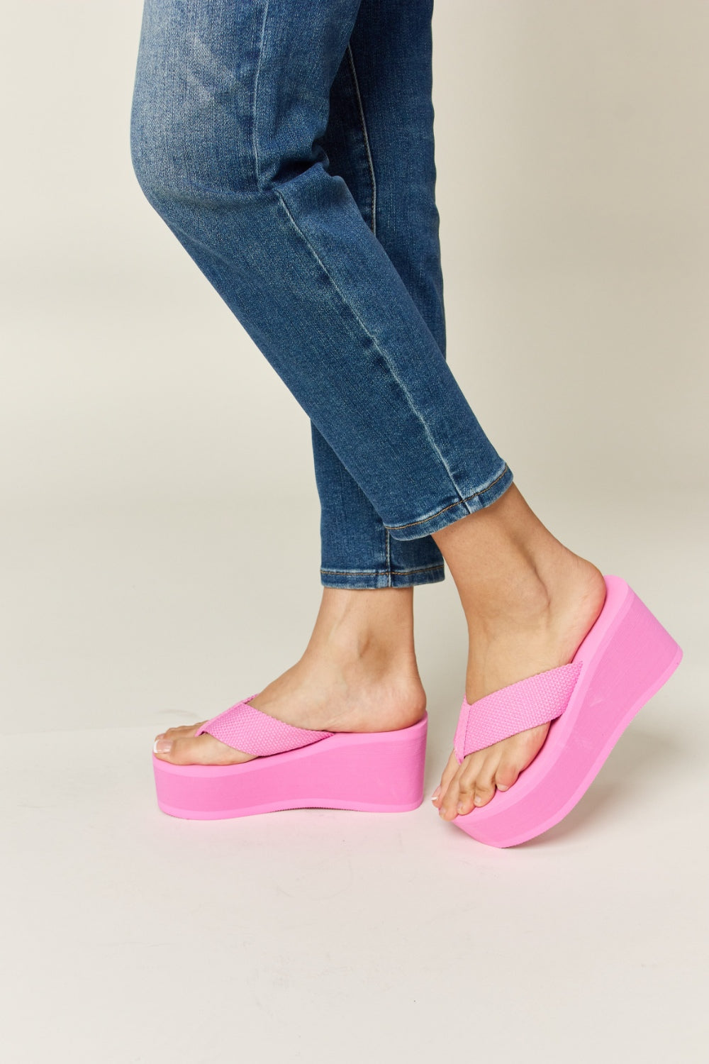 WILD DIVA Open Toe Platform Wedge Sandals - Luminous Bear Shop