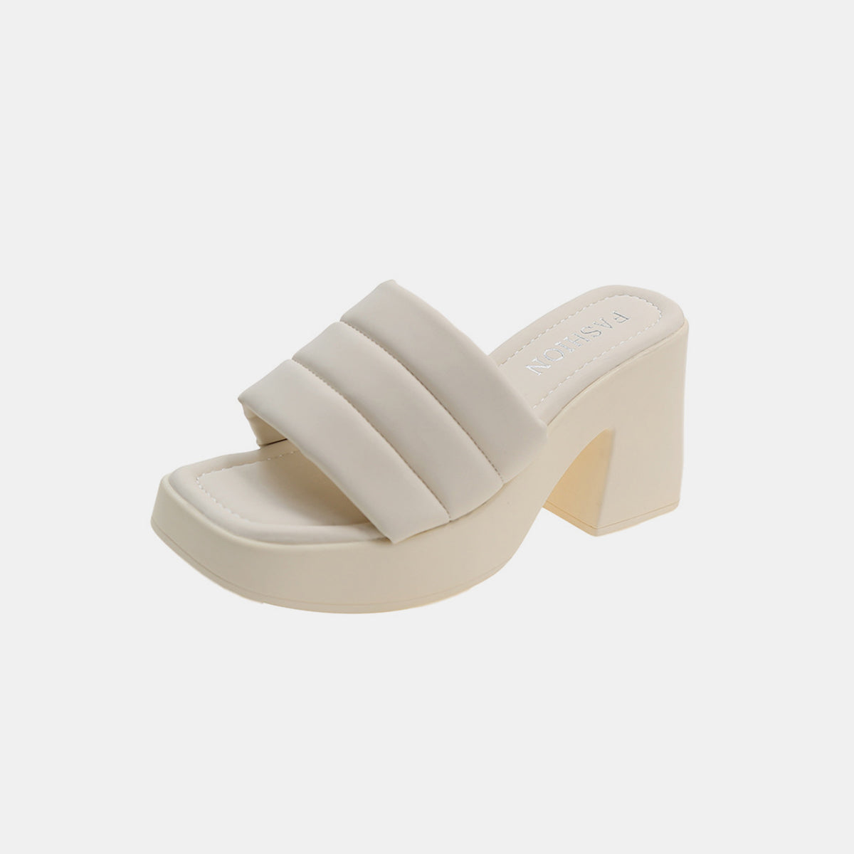 Open Toe Block Heel Sandals - Luminous Bear Shop