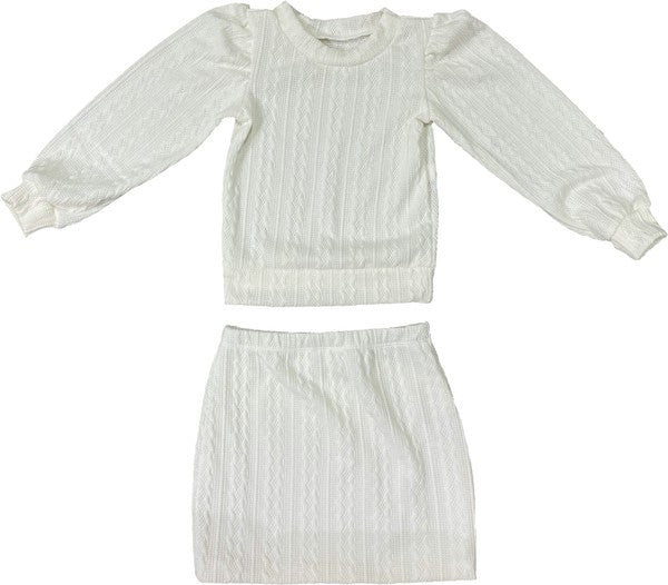 Cheryl Creations Jrs Sweater Knit 2 Piece Set - Luminous Bear