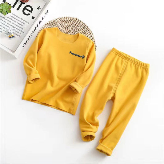 Children's Seamless Thermal Underwear Set For Boys and Girls - Luminous Bear