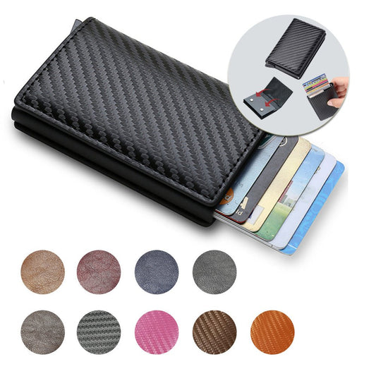 Credit Card Holder Smart Minimalist Wallet Pocket Men Women Slim Cardholder Bank Secure Creditcard Case - Luminous Bear