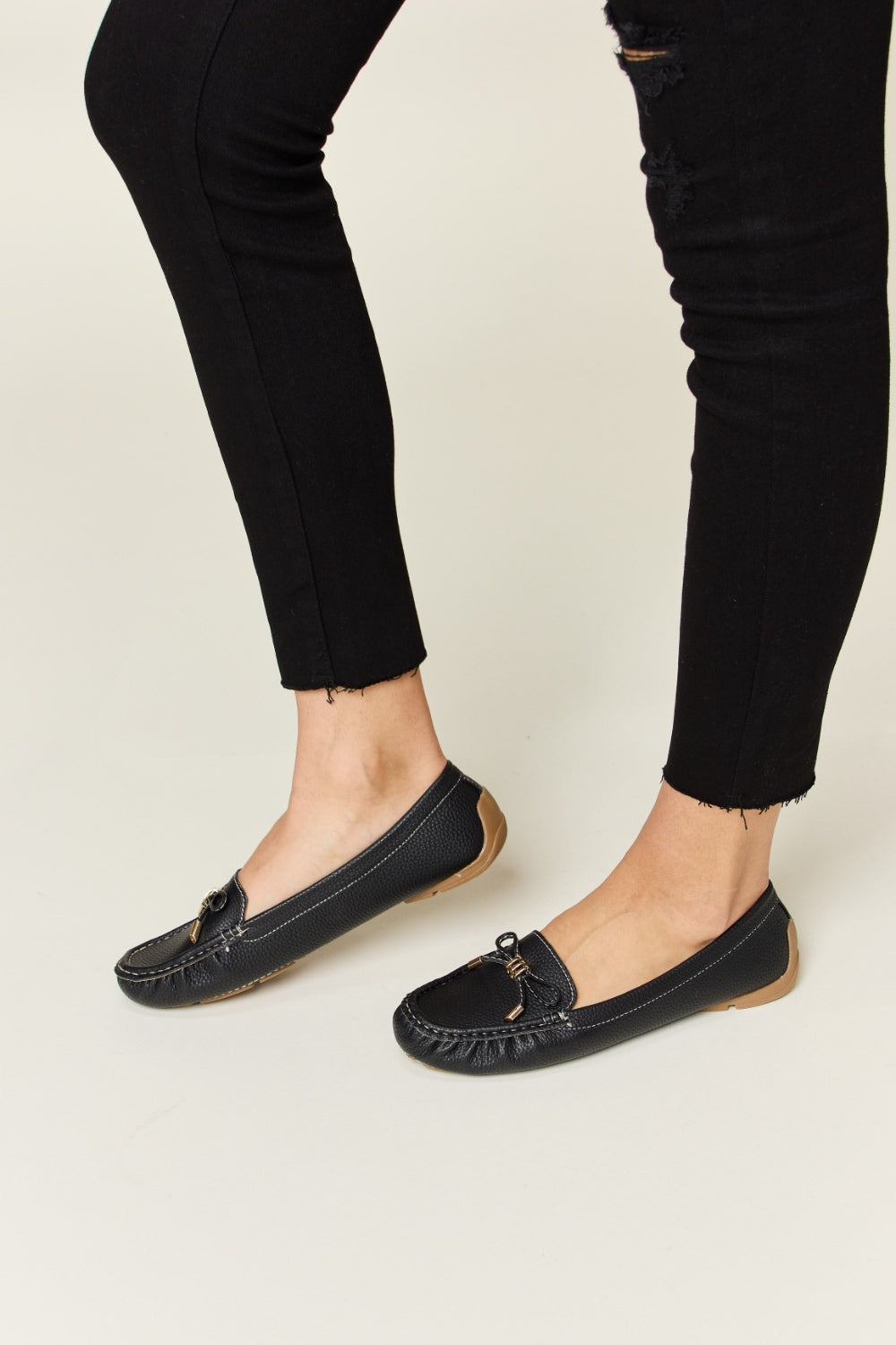 Forever Link Slip On Bow Flats Loafers - Luminous Bear Shop