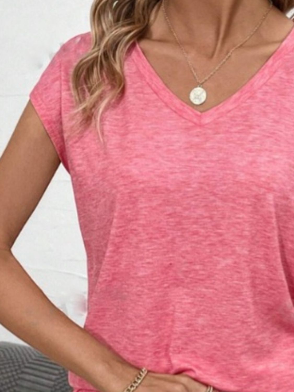 V-Neck Short Sleeve T-Shirt - Luminous Bear Shop