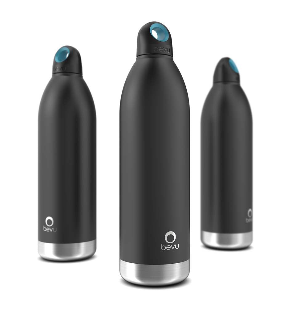 Bevu® Insulated Bottle Black - Luminous Bear Shop