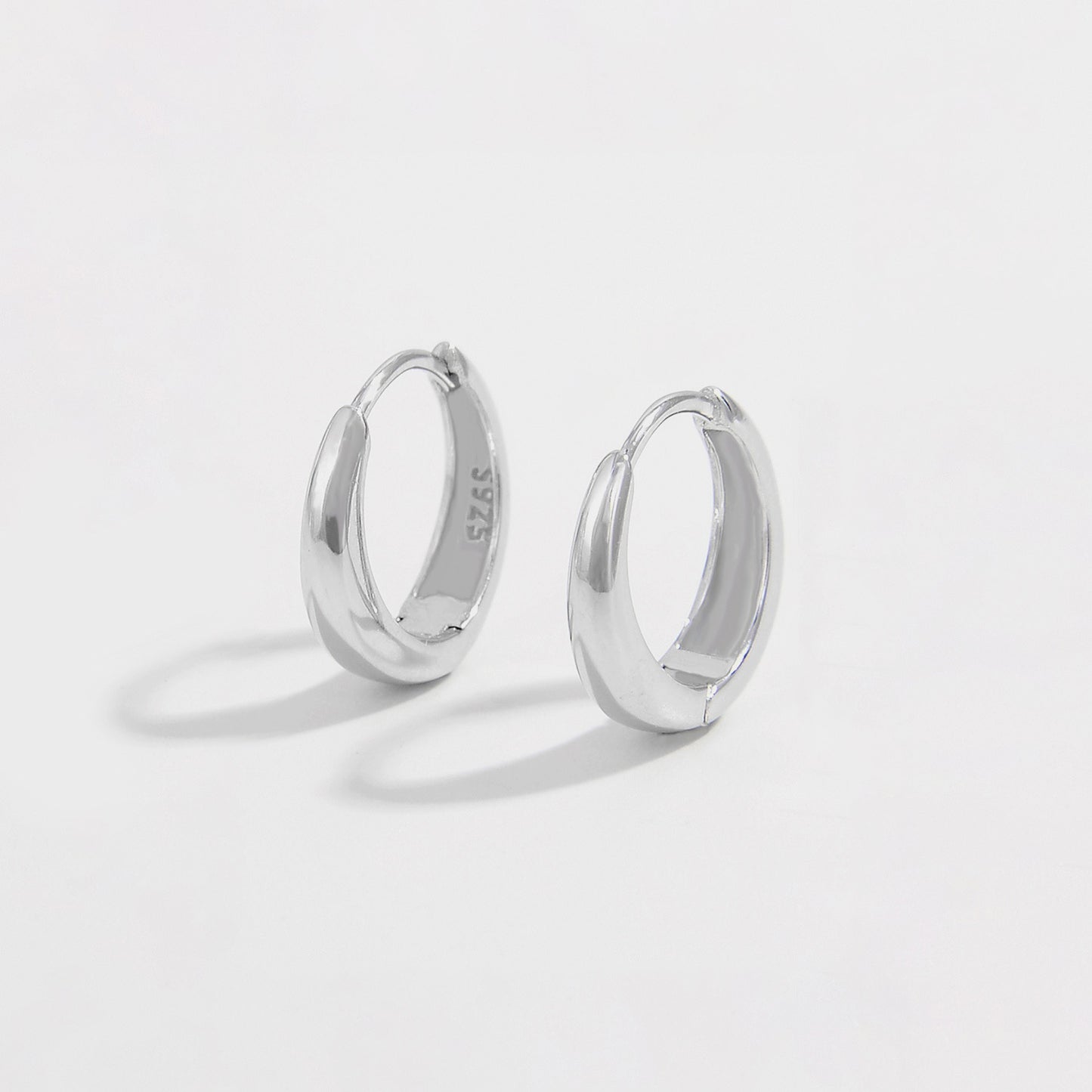 925 Sterling Silver Huggie Earrings - Luminous Bear Shop