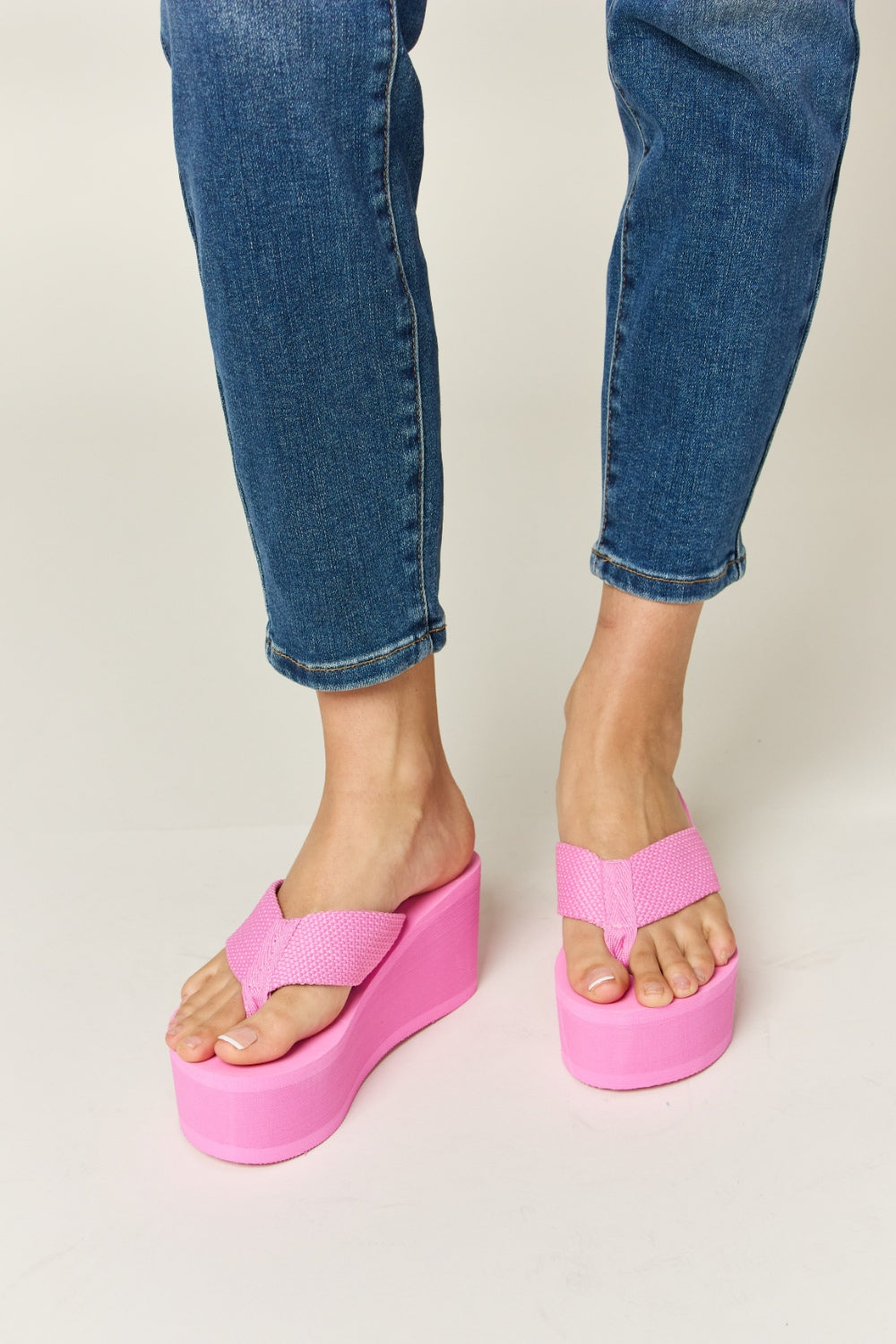 WILD DIVA Open Toe Platform Wedge Sandals - Luminous Bear Shop