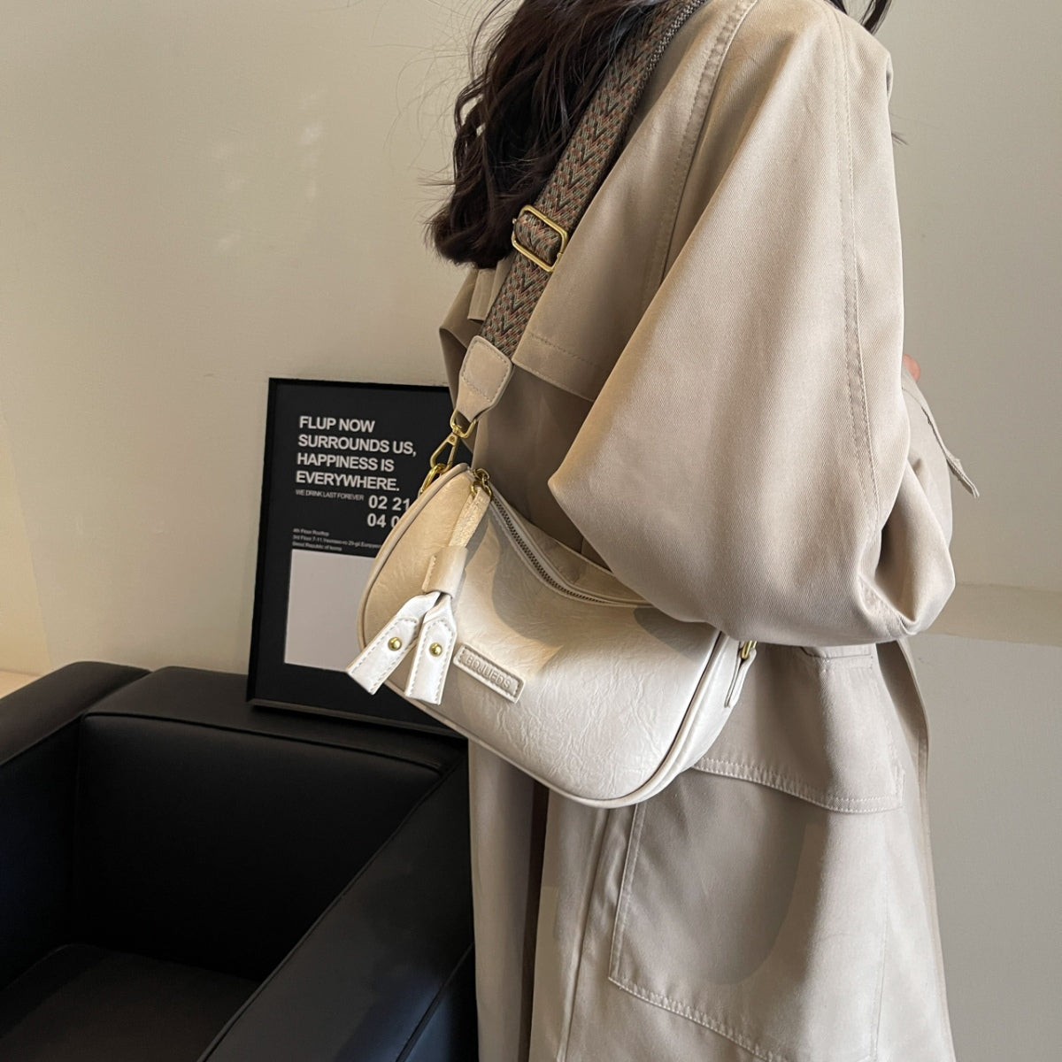 PU Leather Shoulder Bag - Luminous Bear Shop