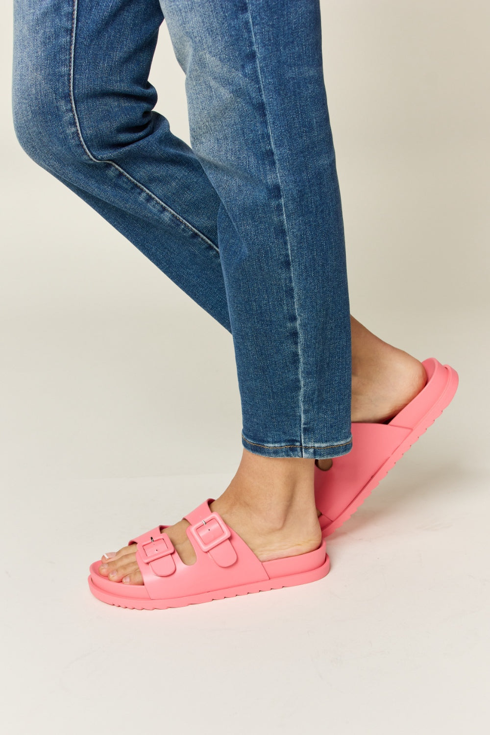 Legend Double Buckle Open Toe Sandals - Luminous Bear Shop