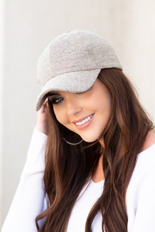 Fall Tweed Ball Cap - Luminous Bear