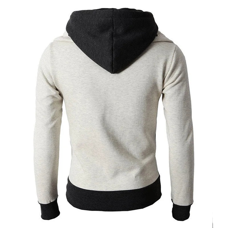 Fashion fleece full face gym Hoodie for men sportswear Spring and autumn men's sports zipper casual sports slim sweater coat - Luminous Bear