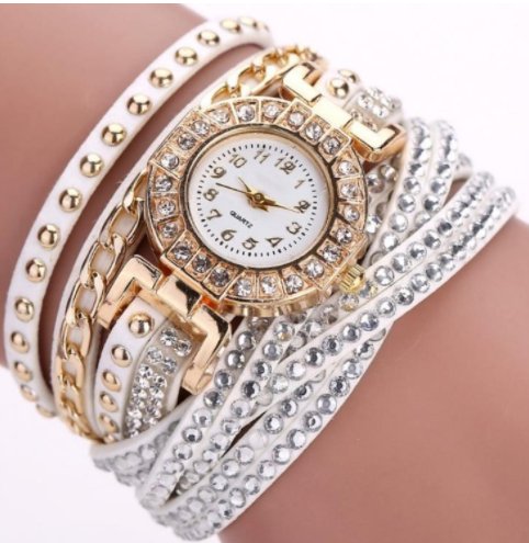 Fashion Ladies Twist Braided Quartz Watch - Luminous Bear