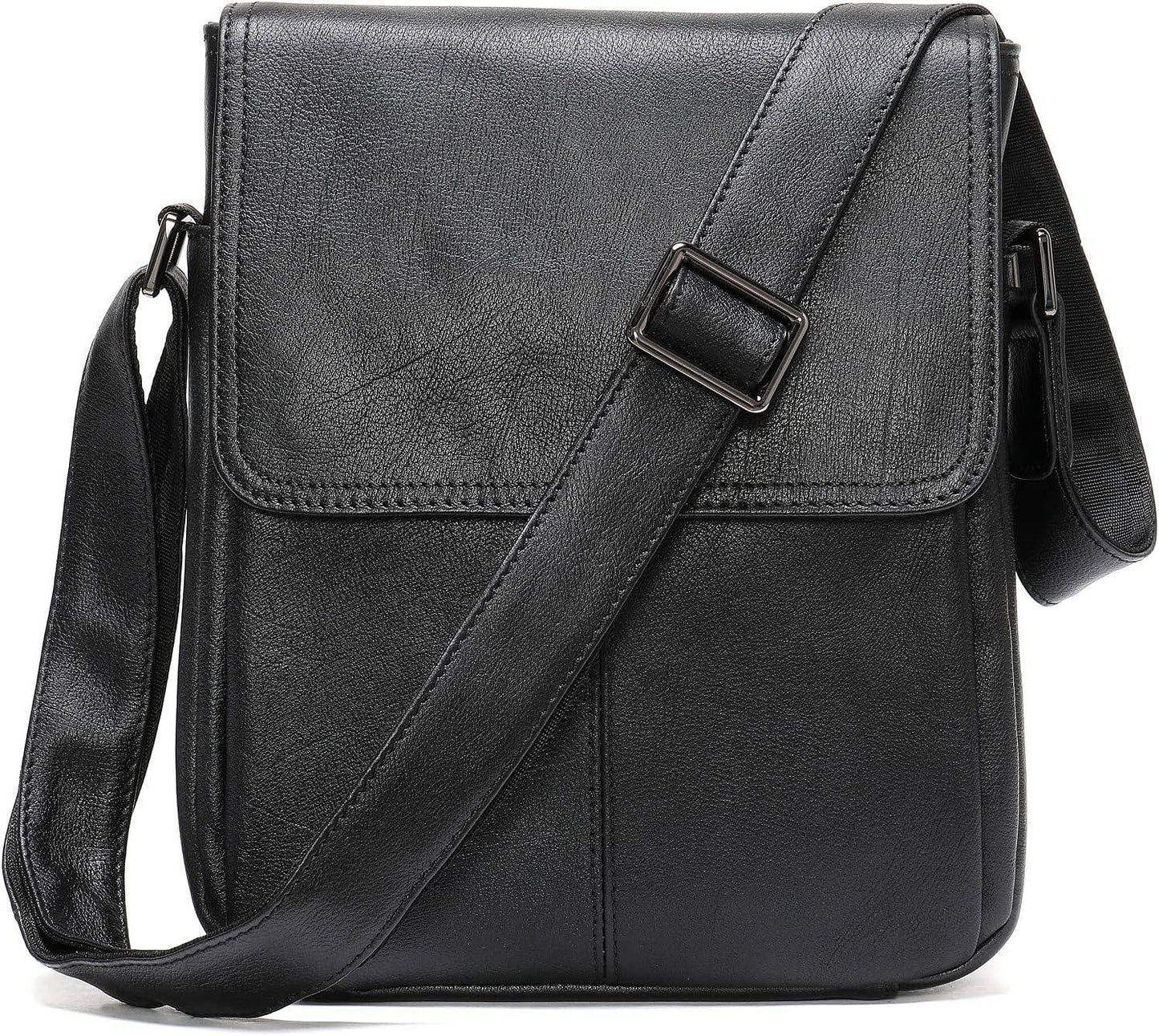 Leather Crossbody Messenger Bag – Polished & Functional