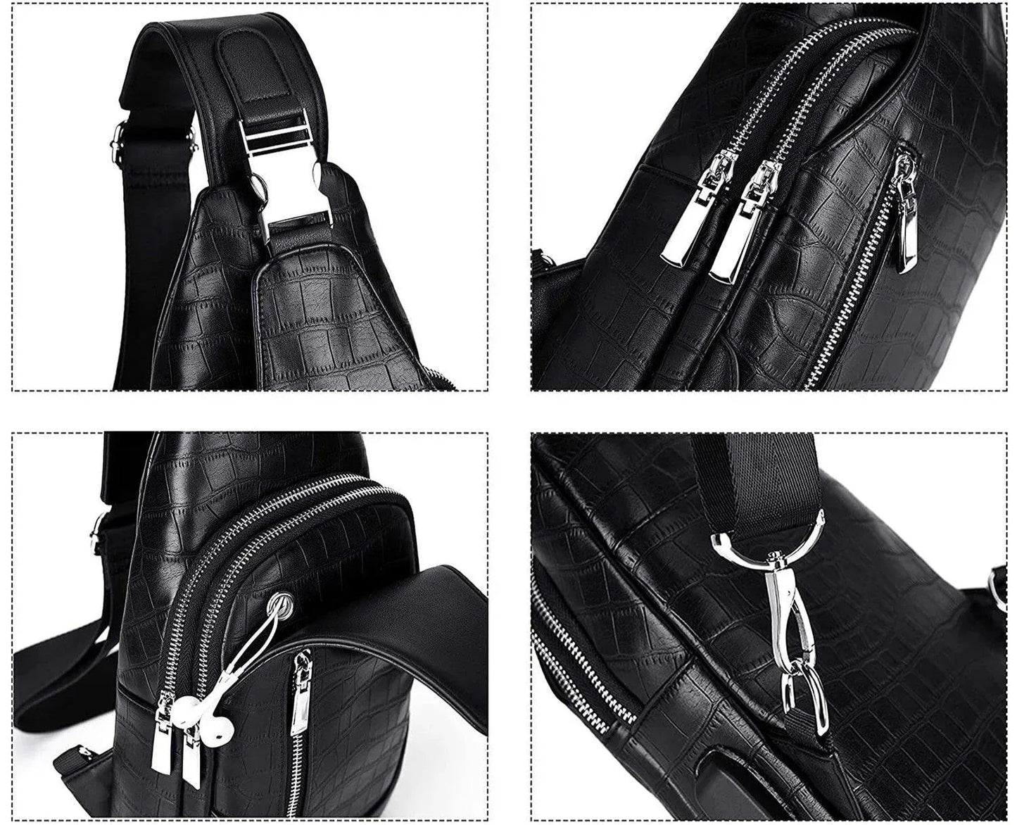 Leather Sling Backpack – Sleek & Eco-Smart