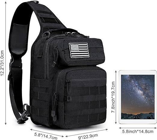 Compact Tactical MOLLE Sling Bag – Rugged & Versatile