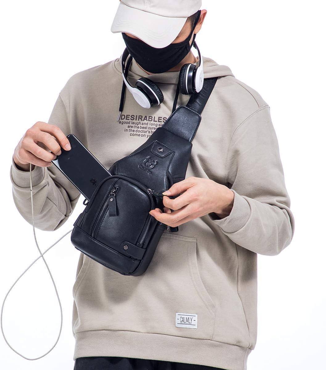 Classic Urban Leather Sling Bag – Refined & Functional