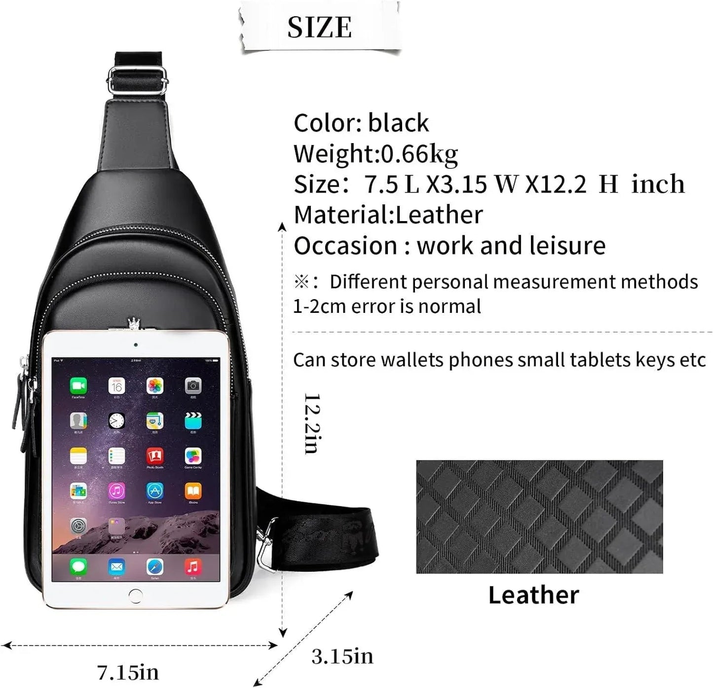 Leather Sling Backpack – Vintage & Modern