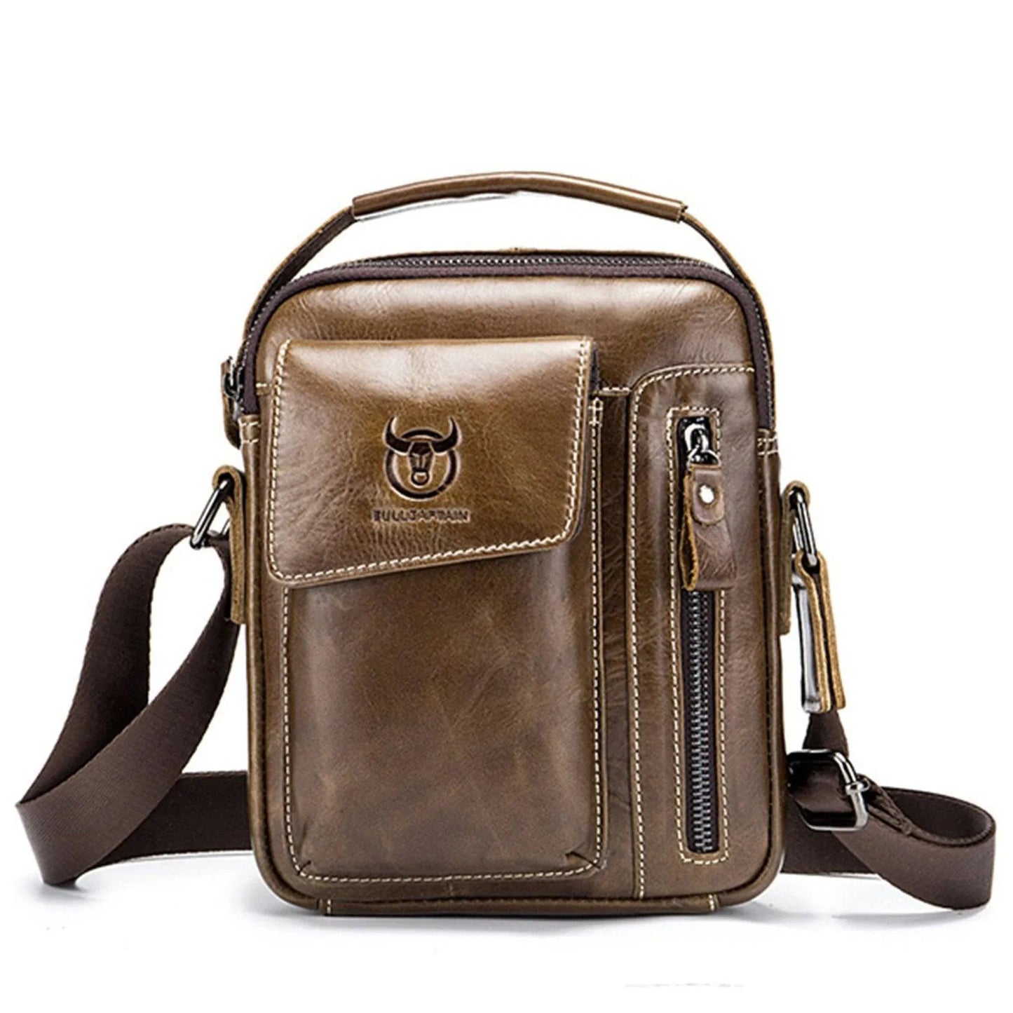 Genuine Leather Crossbody Bag – Luxury Meets Function