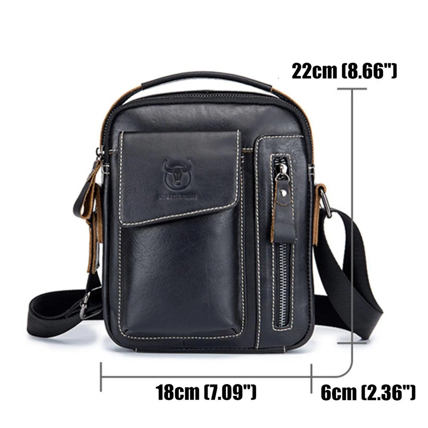 Genuine Leather Crossbody Bag – Luxury Meets Function