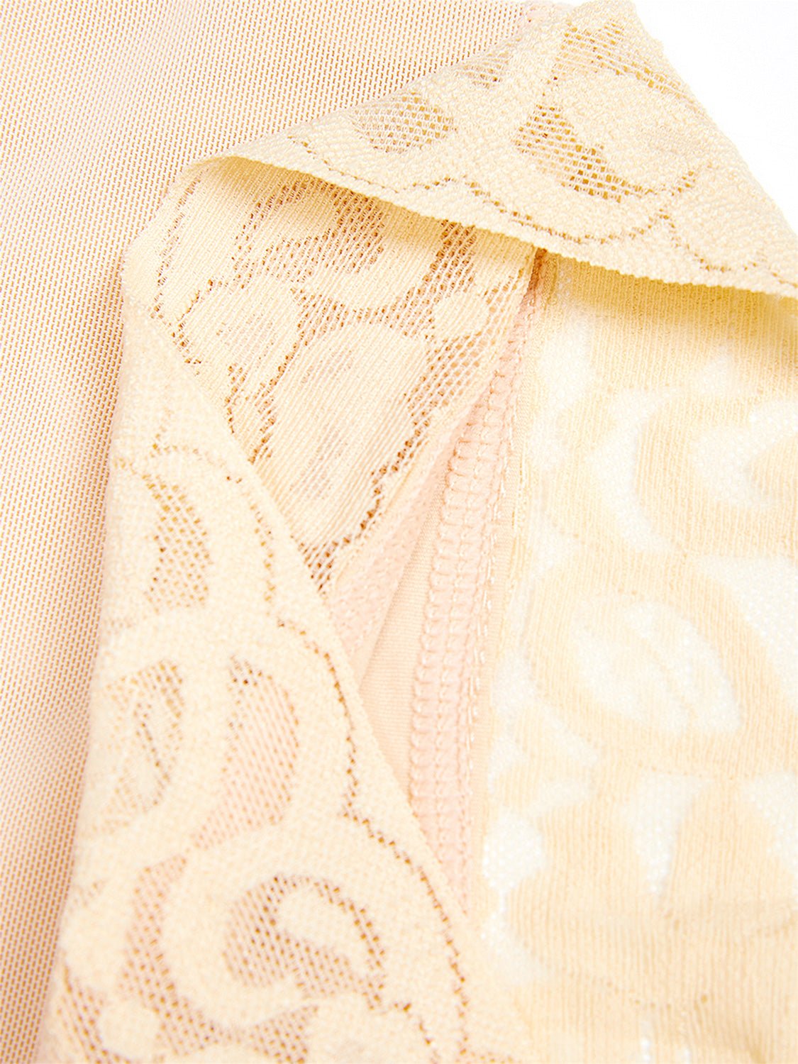Full Size Lace Detail Hook-and-Eye Shaping Shorts - Luminous Bear