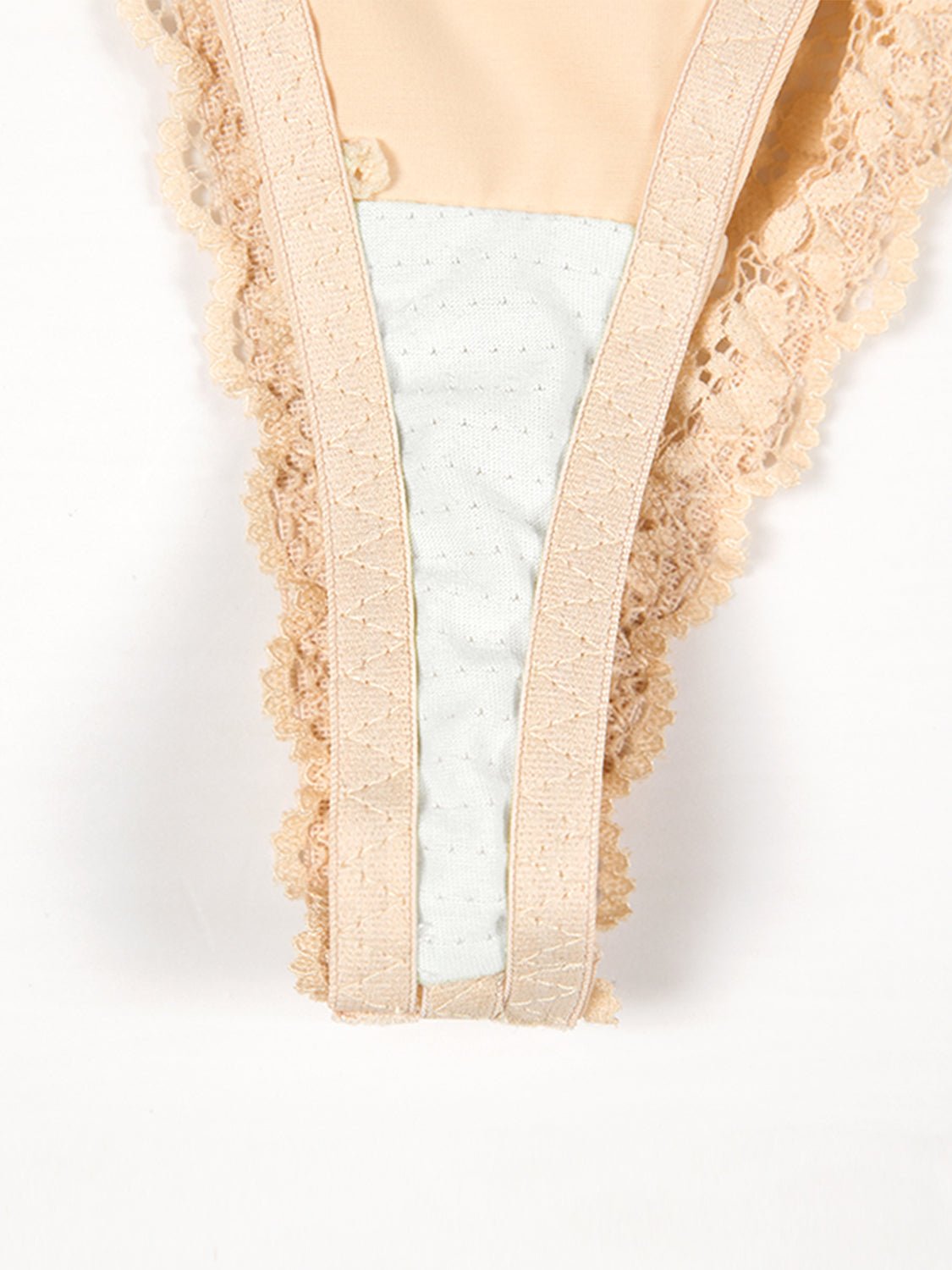 Full Size Lace Detail Shaping Shorts - Luminous Bear