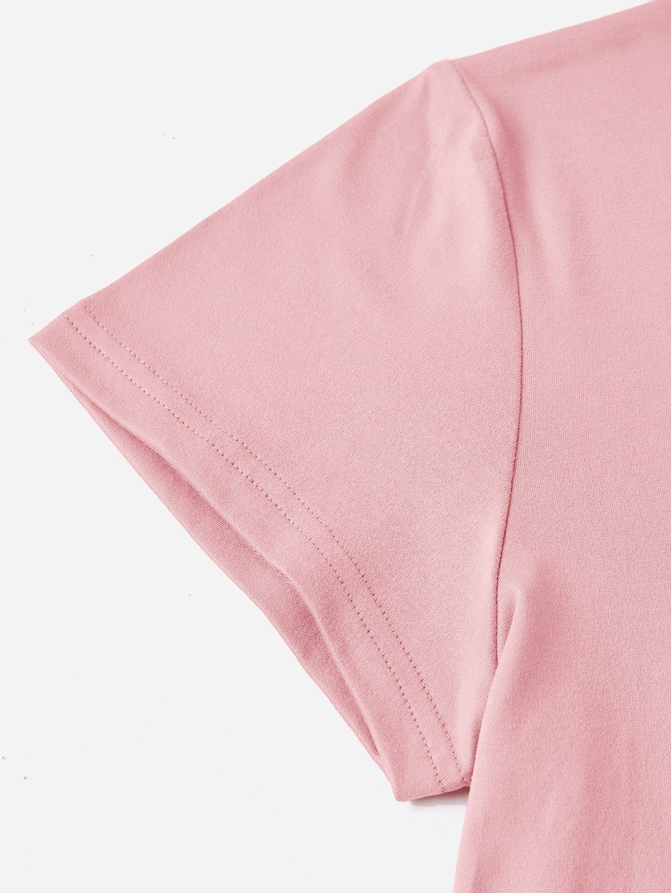 Graphic Round Neck Short Sleeve T-Shirt - Luminous Bear