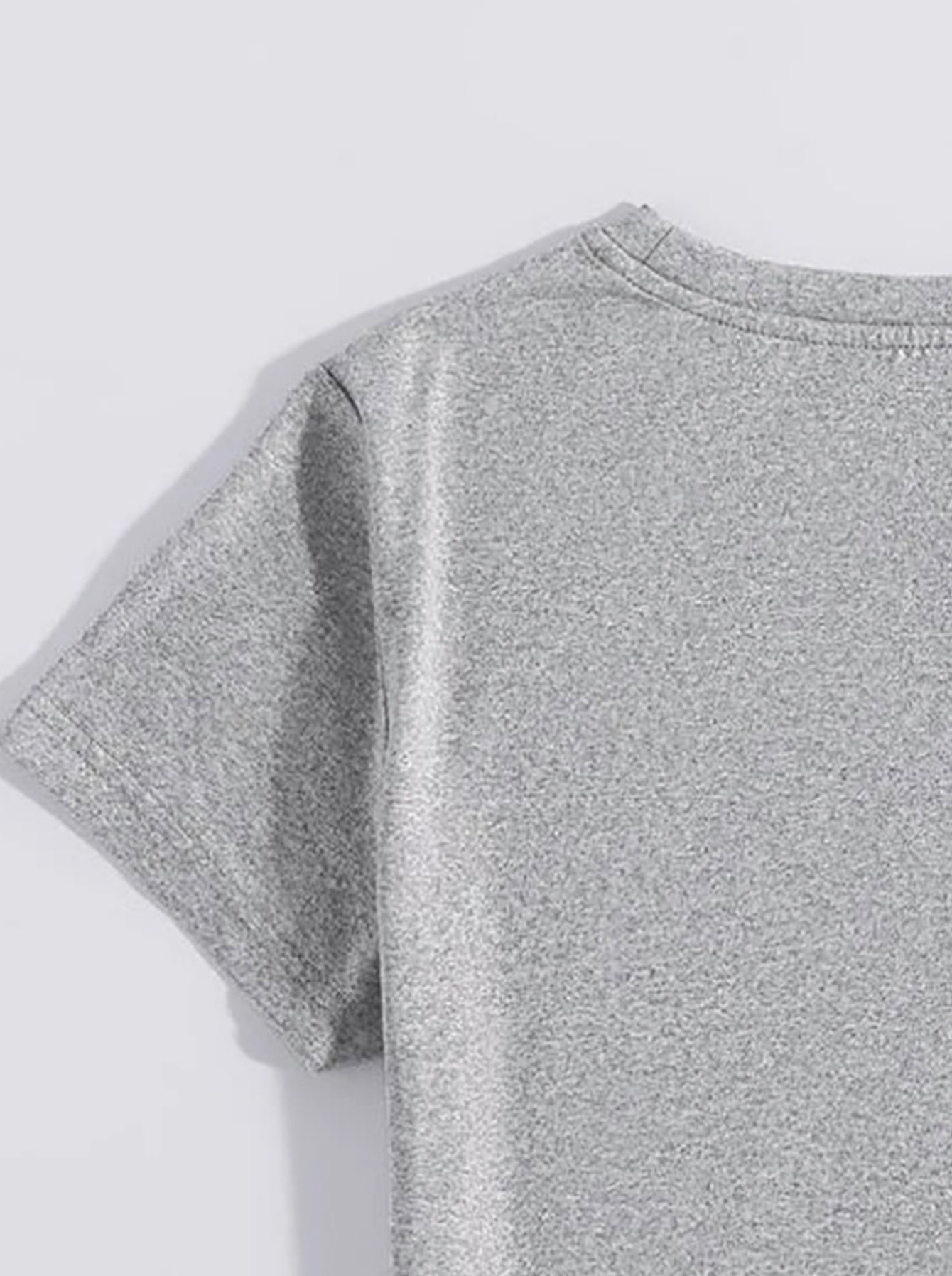 Graphic Round Neck Short Sleeve T-Shirt - Luminous Bear