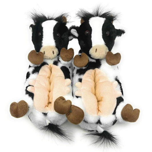 Howdy Cow - Kids' Cute Plush Animal Slippers - Luminous Bear