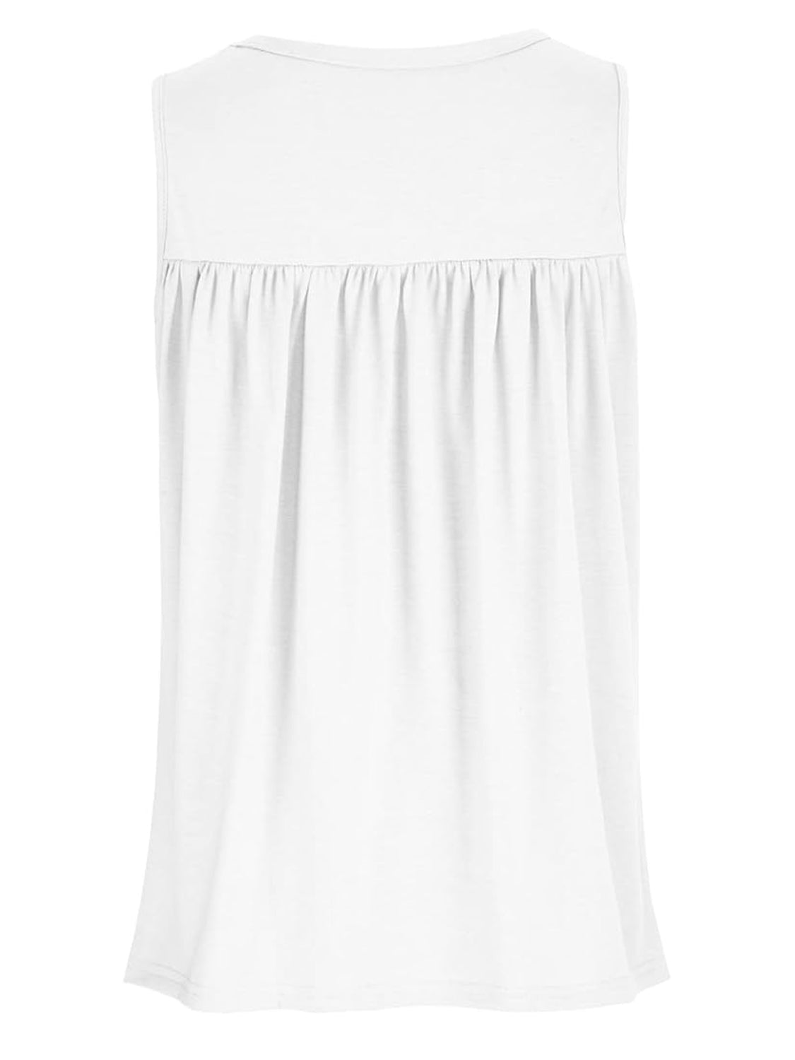 Lace Detail Round Neck Tank - Luminous Bear