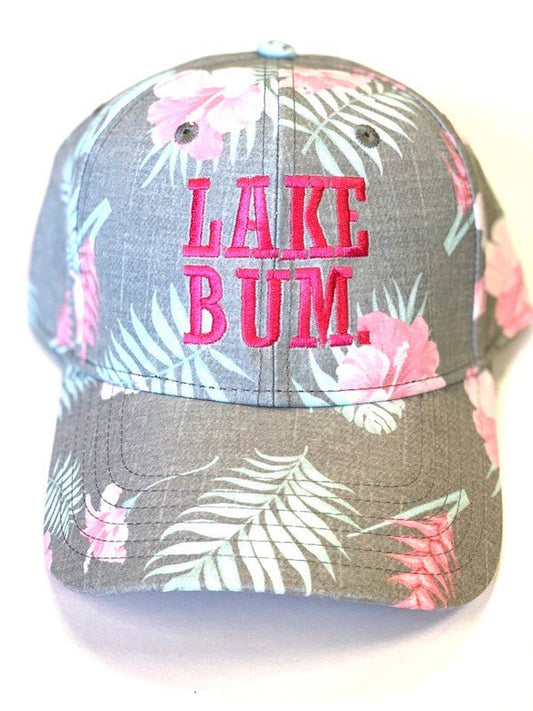 Lake Bum Tropical Print Cap - Luminous Bear