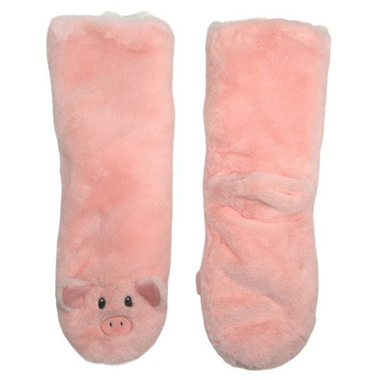 Le Piggy - Women's Cozy Slipper Socks - Luminous Bear