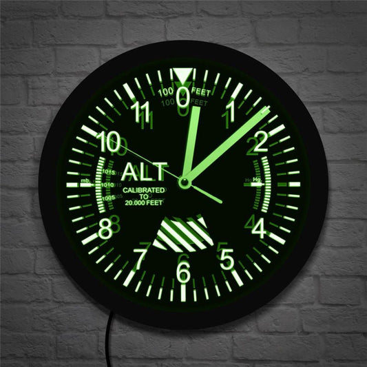 LED Light-Emitting Wall Clock Decorative Clock Wall Clock - Luminous Bear