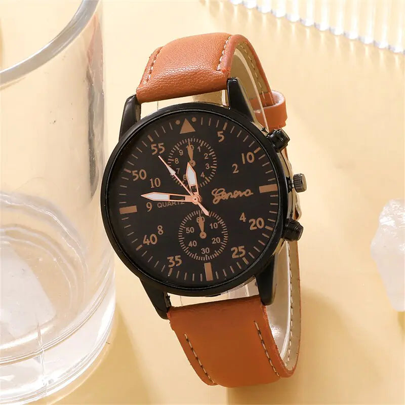 New Men's Watch Luxury Bracelet Set - Luminous Bear Shop