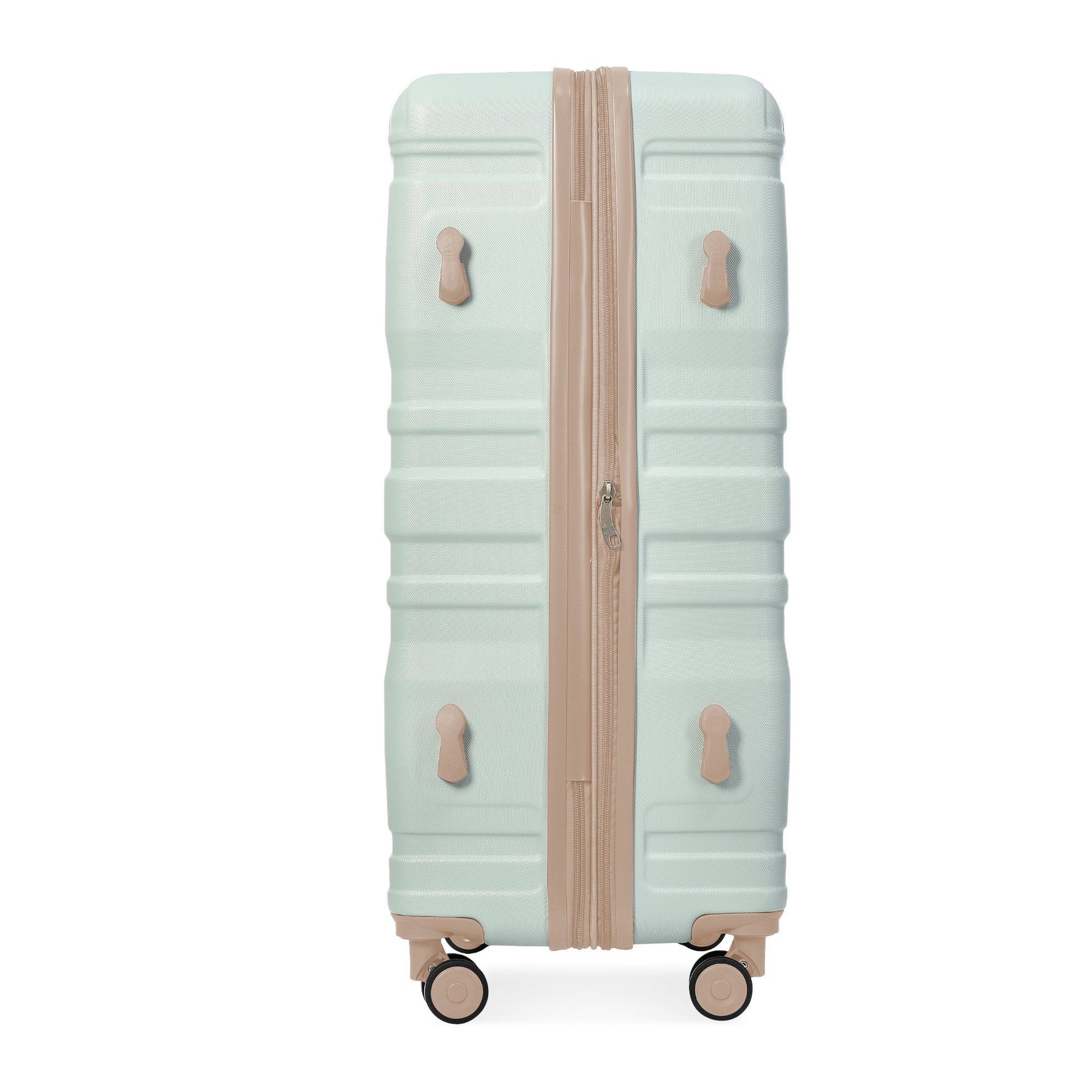 Luggage Sets New Model Expandable ABS Hardshell 3pcs Clearance Luggage (grey green) - Luminous Bear