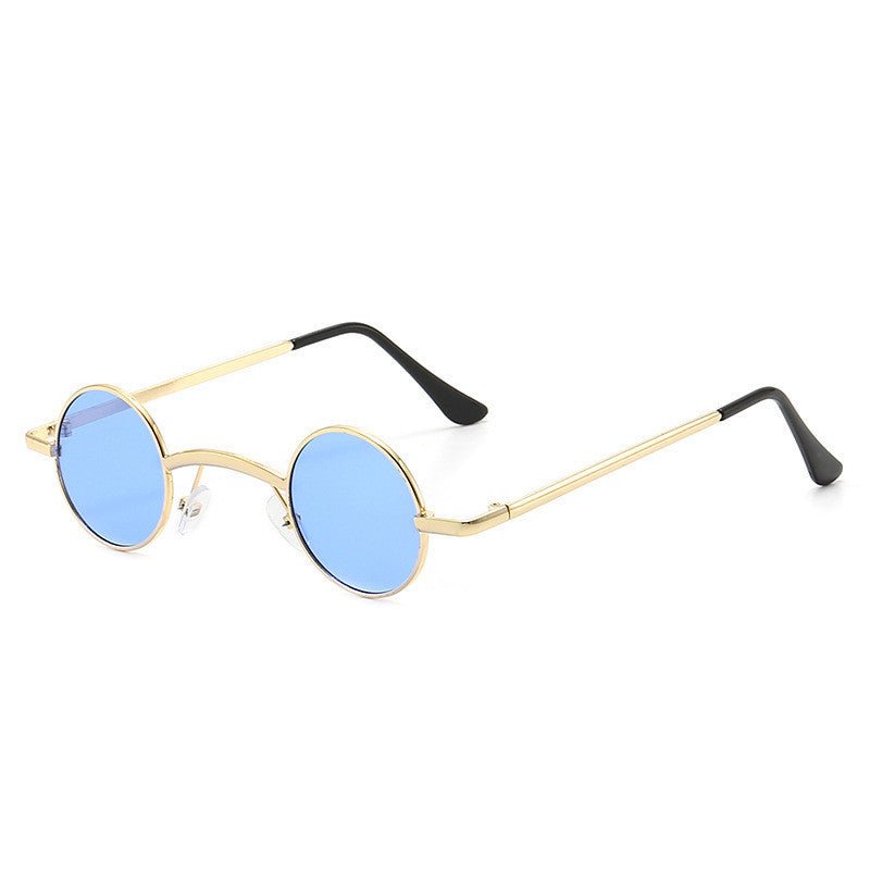 Men And Women Fashion Retro Small Round Frame Sunglasses - Luminous Bear