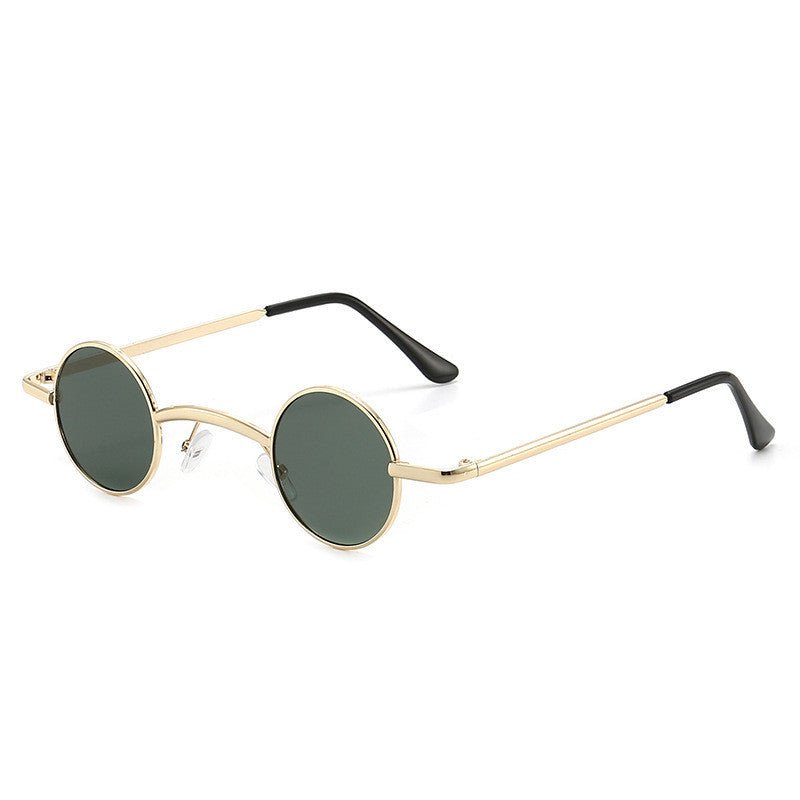 Men And Women Fashion Retro Small Round Frame Sunglasses - Luminous Bear