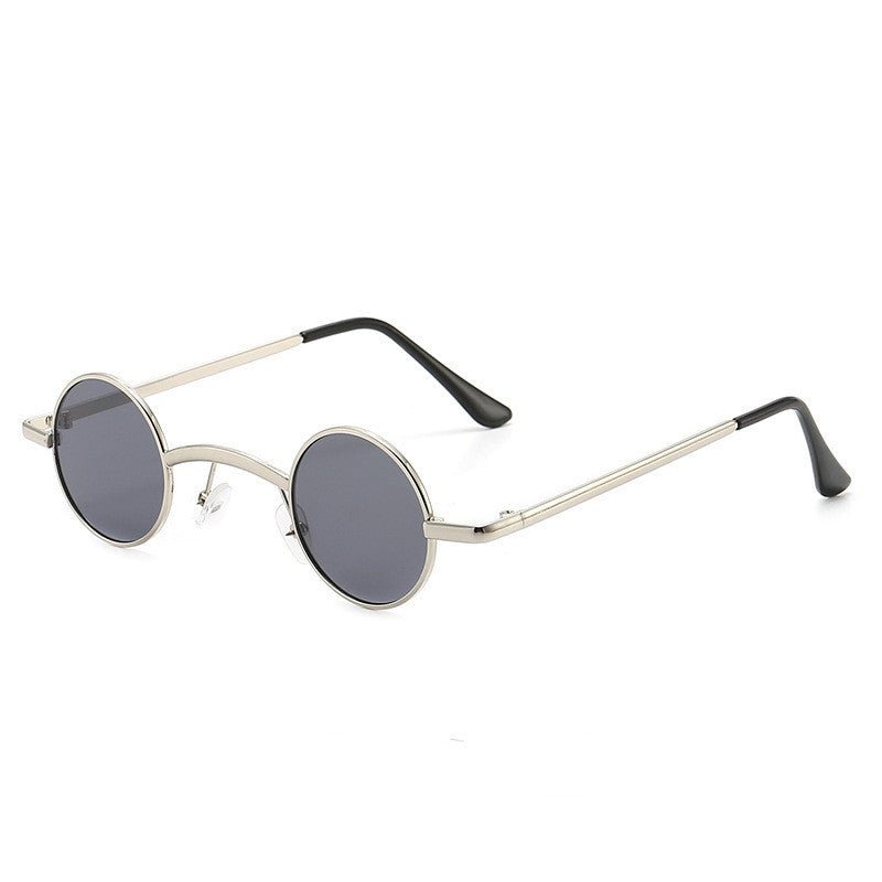 Men And Women Fashion Retro Small Round Frame Sunglasses - Luminous Bear