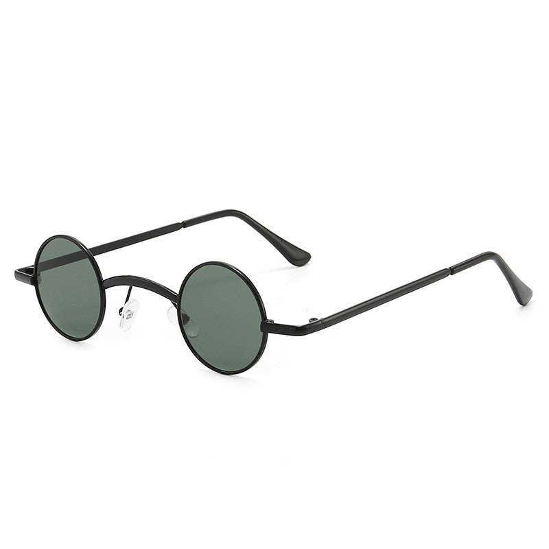 Men And Women Fashion Retro Small Round Frame Sunglasses - Luminous Bear