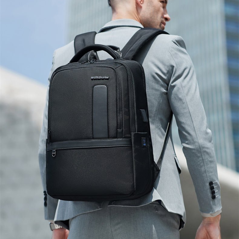 Men's Large Capacity Business Trip Computer Backpack - Luminous Bear