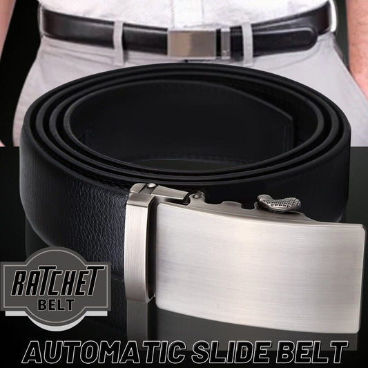 Microfiber Leather Mens Ratchet Belt, Belts For Men Adjustable Automatic Buckle - Luminous Bear