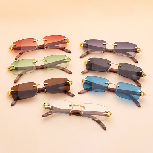 Mirror Legs Sunglasses Men Trend Sunglasses Women - Luminous Bear