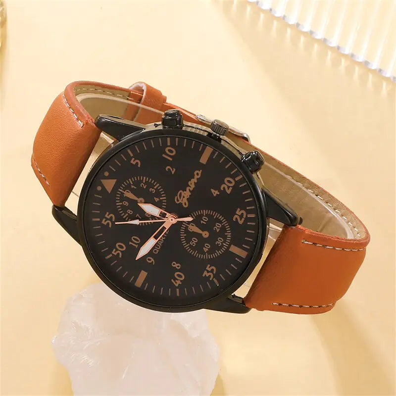 New Men's Watch Luxury Bracelet Set - Luminous Bear Shop