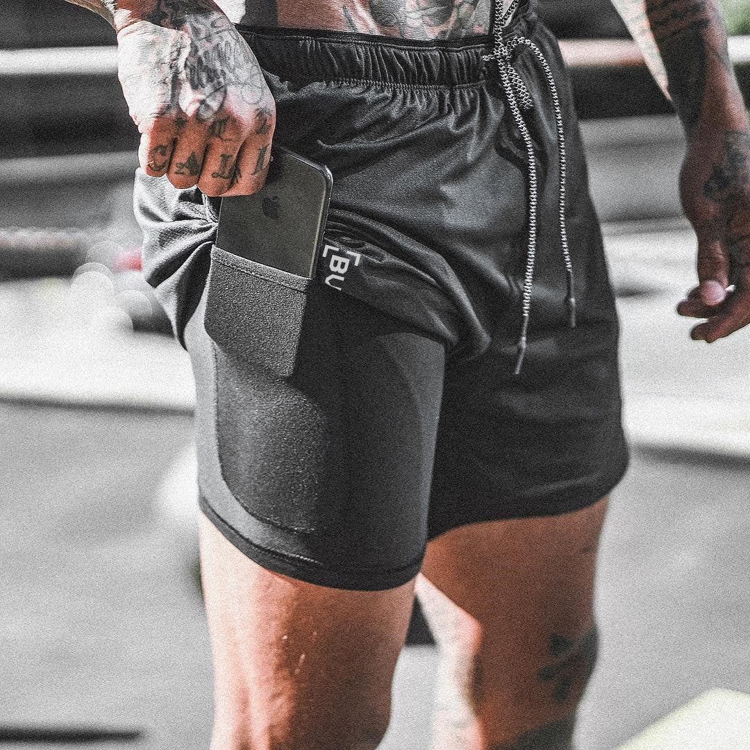 Pocket Compression Shorts - Luminous Bear