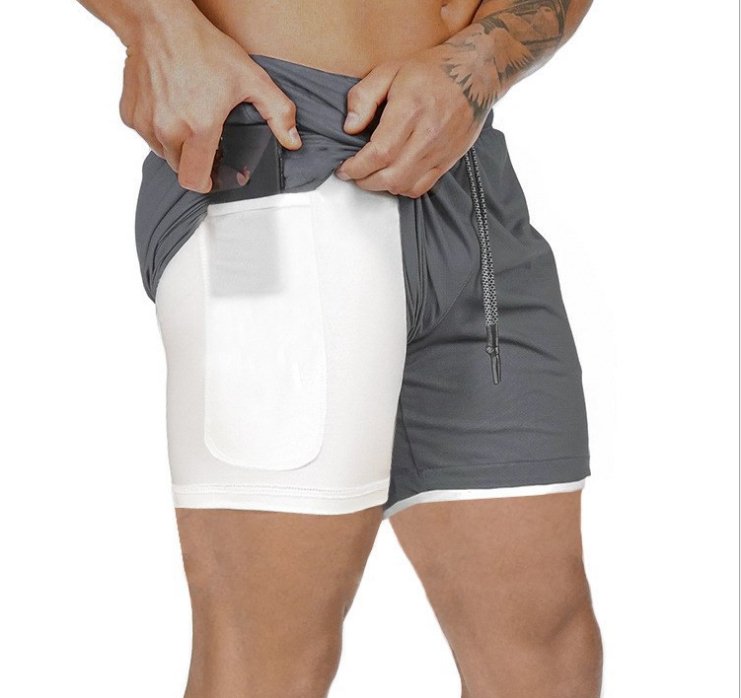 Pocket Compression Shorts - Luminous Bear