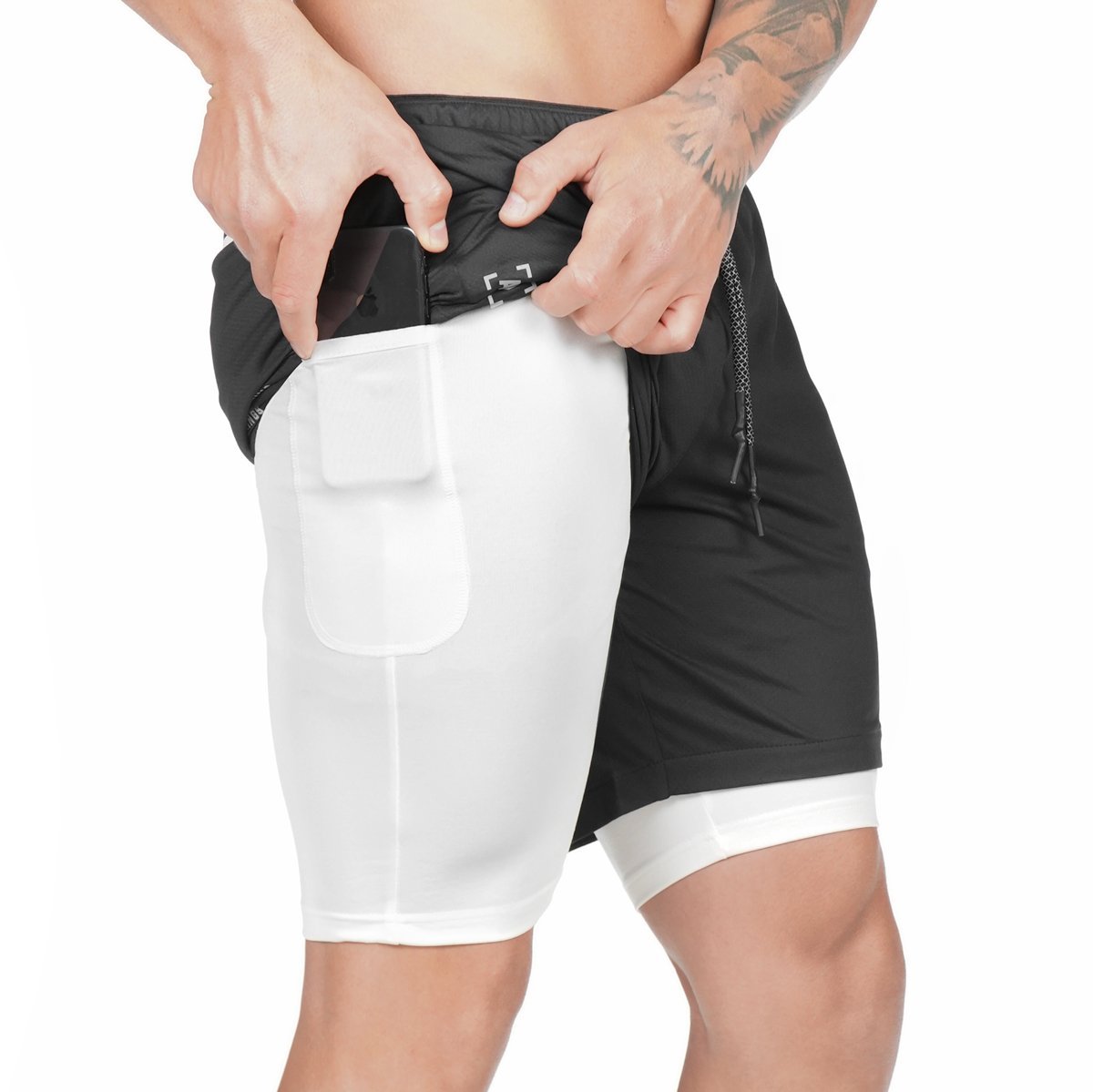 Pocket Compression Shorts - Luminous Bear