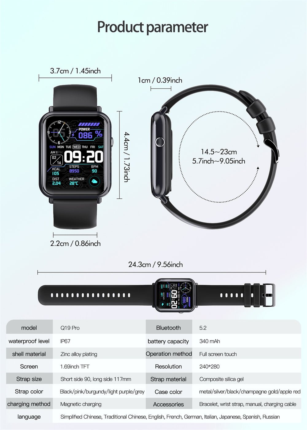 Smart waterproof watch - Luminous Bear