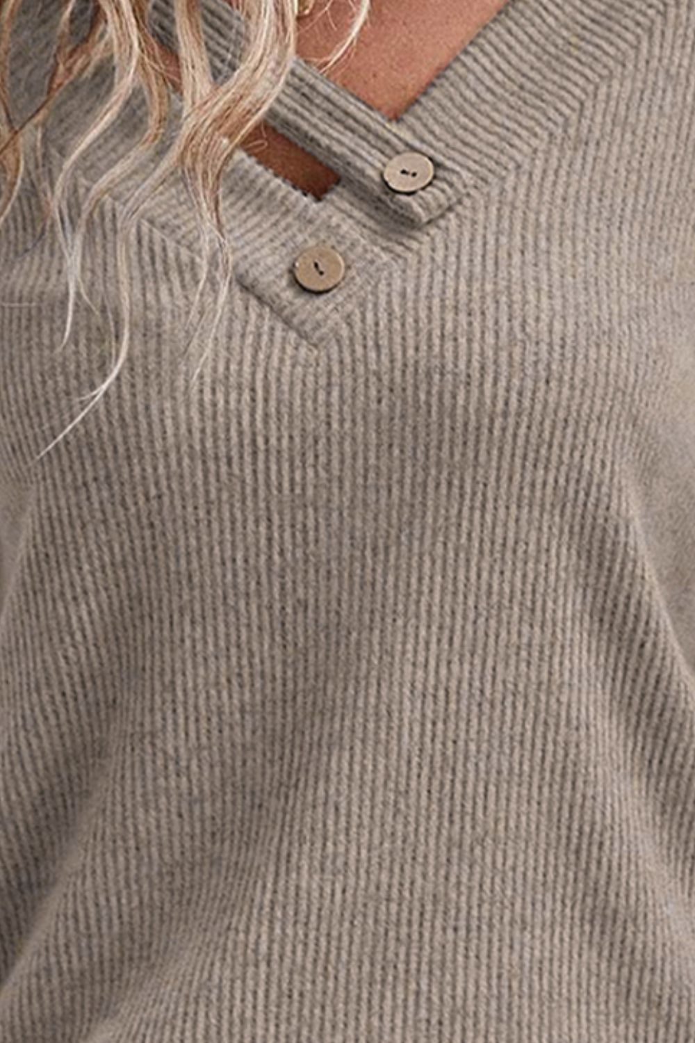 V-Neck Short Sleeve Top - Luminous Bear